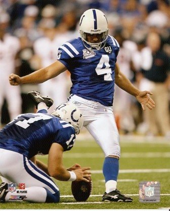 Adam Vinatieri Colts Kicking 8x10 Photo