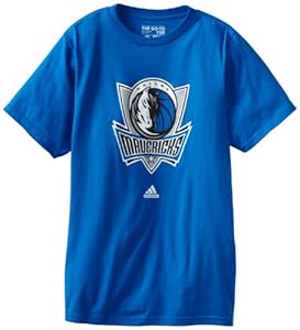 Dallas Mavericks Adidas NBA Blue Full Primary Logo T-Shirt