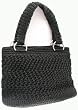 Handmade Handbag - Black (100% Hand-crocheted)