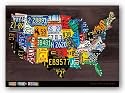 USA Map II by Aaron Foster 24"x36" Art Print Poster