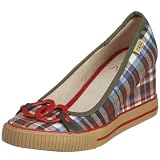 Sugar Shoes Status Pie Shadow Plaid Green 7 UK