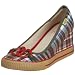 Sugar Shoes Status Pie Shadow Plaid Green 7 UK
