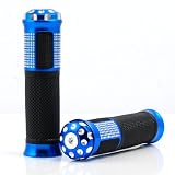 Anti-Slip Blue Gel Rubber Motorcycle Dual Sport Dirt Bike 7 8 Handlebar Hand Grips... by Astra Security