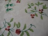 Pfaltzgraff Winterberry Damask Oblong Tablecloth 52 X 70