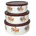 Corelle Coordinates 6-Piece Enameled Bowl Set, Country Morning
