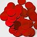 20mm Round Sequin Paillettes ~ Metallic RED ~ Loose Sequins for Embroidery, Bridal, Applique, Arts,