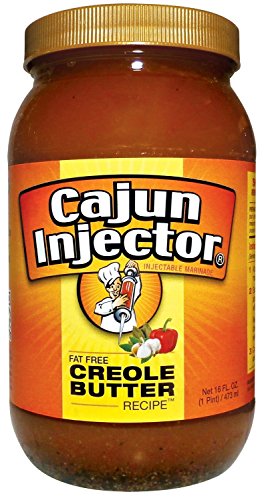 Cajun Injector Injectable Marinade Refill 16oz Glass Jar (Pack of 3) (Creole Butter)