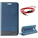 DMG HTC DESIRE 516 Flip Cover, DMG PRaiders Premium Magnetic Wallet Stand Cover Case for HTC DESIRE 516 (Pebble Blue) + 3.5mm Flat AUX Cable with Mic RS.399.00