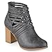 Journee Collection Womens Round Toe Strappy Booties