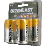 Ultralast ULA4D Alkaline Battery