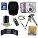 Canon Powershot A1000IS 10MP Digital Camera with 4x Optical Image Stabilized Zoom (Purple) w/Free 4GB Bonus Accessory Kit