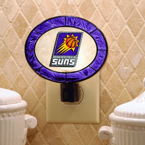 Phoenix Suns Art Glass Night Light