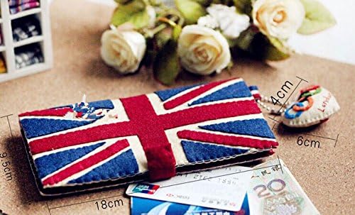 Non Woven Bag Handmade Cloth Material Diy British Style Long Wallet Zero Purse Non Woven Wallet