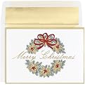 Merry Christmas Wreath Holiday Card