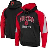 Ohio State Buckeyes Black-Scarlet Playmaker Pullover Hoodie Sweatshirt