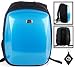 Toshiba Satellite Pro 15.6 Inch Notebook Laptop CheckPoint Friendly Reinforced Hard Shell Backpack with Internal Nylon Compartment Pockets , Fits models C650-EZ1524, L450-EZ1522 Color Black / Blue + NuVur ™ Keychain (NBAGCAB1)