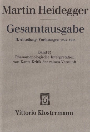 Ph�nomenologische Interpretation von Kants Kritik der reinen Vernunft