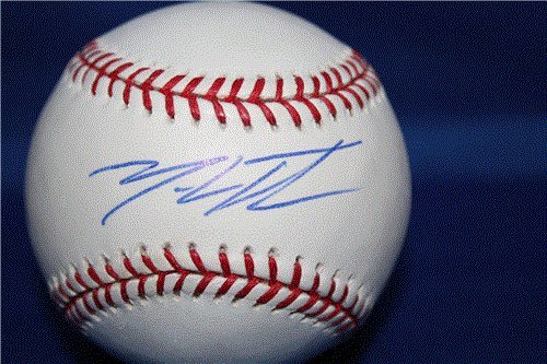 Mark Teahan Autographed/Hand Signed Official Rawlings Major League Baseball