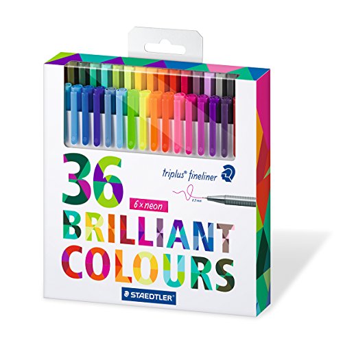 Staedtler color pen set, set of 36 assorted colors (tri…