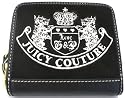 Juicy Couture Black Mad Money French Zip Around Terry Wallet
