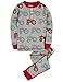 Hatley Little Boys' Henley Pajama Set -Silhouette Tractor