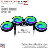 Rainbow Swirl Skin by WraptorSkinz fits Rock Band Drum Set for Nintendo Wii, XBOX 360, PS2 & PS3 (DR
