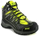 Hi Tec "Magnum Reactor St" Mens Leather Steel Toe Walking Boots - Black/Yellow