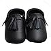 Voberry® Infant Toddlers Baby Boys Girls Soft Soled Tassel Crib Shoes PU Moccasins ( 8~12 Month, Black)
