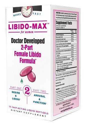 Libido-Max 2-Part Female Libido Formula, 75 Soft-Gels