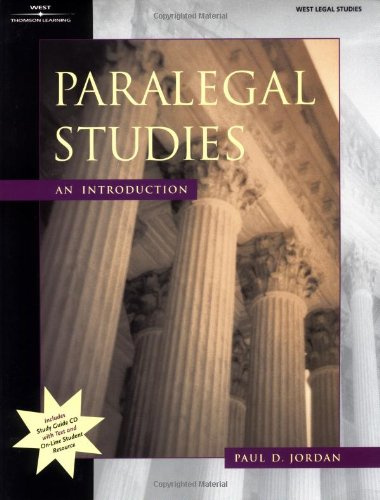 paralegal studies an introduction paralegal series