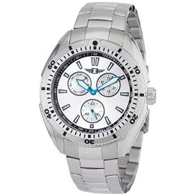 I By Invicta Mens 90233-002 Multi-Function Silver Dial Stainl