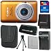 Canon PowerShot ELPH 100 HS 12 MP CMOS Digital Camera with 4X Optical Zoom (Orange) + Canon NB-4L Equivalent Replacement Battery (1Pcs) + Charger + 8GB SDHC Memory + Kit
