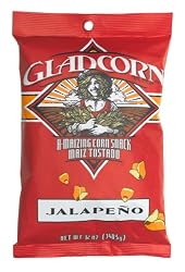 GLAD CORN Jalapeno Flavored A-maizing Corn Snack, 12-Ounce Bags (Pack of 8)