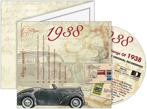 1938 The Classic Years CD Greeting Card: 78th Birthday or 78th Anniversary Gift