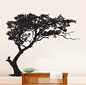 Vinyl Wall Art Decal Sticker Tree Shade 72"x85" 6ft Tall #312