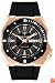 TechnoMarine Men's P1RG02-01 RoyalMarine P1 Automatic Gold-tone Black Rubber Watch