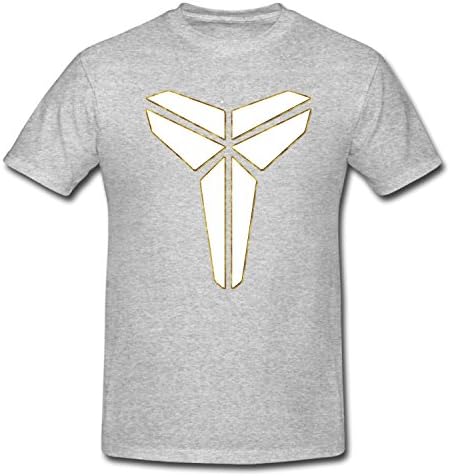 AOOZ Boy's&amp;Girl's Kobe Bryant Lakers The Black Mamba Logo MVP Player 24 Youth T-Shirt grey M