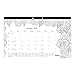 Blueline 2017 Academic Monthly Coloring Desk Pad, Botanica, August to July, 17.75 x 10.875