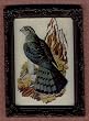 Dollhouse Artwork " Vintage Look Bird Plate"