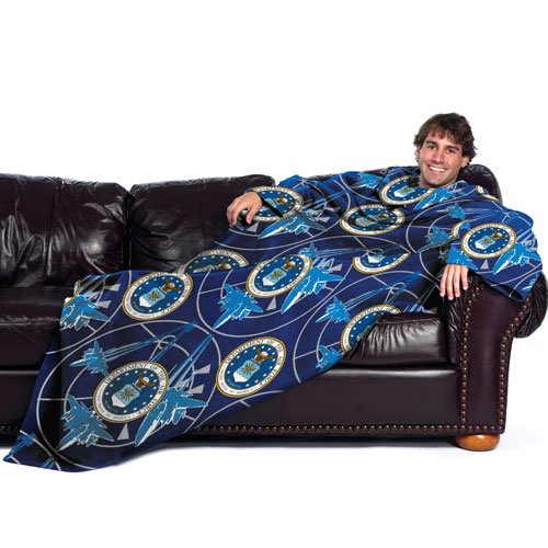 Northwest Company Adult Comfy Throw with Sleeves, United States Air Force