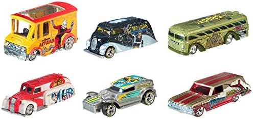 Hot Wheels (6 Pcs) Pop Culture Collection Vehicle Gift Pack Car Toys