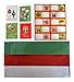 Christmas Gift Box Set - 44 Count Christmas Supplies Bundle Includes Gift Boxes, Gift Tags, Stickers and Tissue Paper