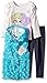 Disney Girls' Elsa Vest, Shirt, and Legging Three-Piece Set