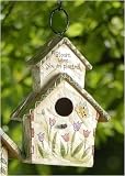 Bloom Where You Are Planted Garden Birdhouse Decoration #62683