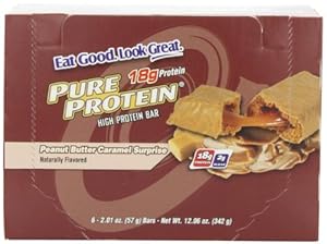Pure Protein Peanut Butter, Caramel Surprise, 12.06 Oz, 6-Count
