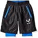 adidas Performance Youth Boys Messi Soccer Woven Shorts, Black/Shock Blue, Large