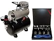 .3,.5,&.8mm 2 Master S62 Airbrush Set with ABD TC-20T Tank Compressor