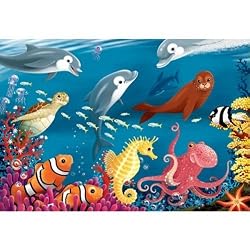 Ocean Life 24 pc Supersized Floor Puzzle by Ravensburger