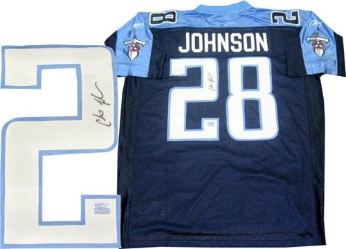 Chris Johnson Autographed/Hand Signed Tennessee Titans Jersey (Absolute Authentics)