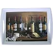 Wine Theme Large Melamine Tray with Handles, 20 by 14 Inches, Wine Cellar